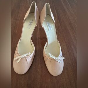 Vintage Prada Pink/Beige D’Orsay Heel, pre-owned, size 37